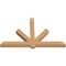 Ekena Millwork Kennewick Timber Gable Bracket, Western Red Cedar, 84"W x 53"H x 5 1/2"D x 5 1/2"F, 15/12 Pitch GBW084X53X0606KEN00SWR - alternate 2